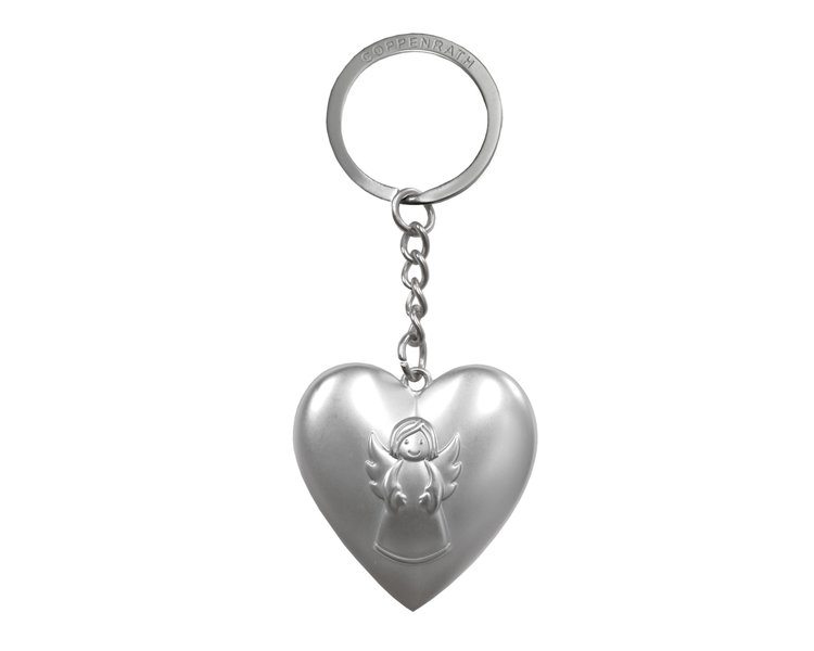 Schlüsselanhänger Ich beschütze dich: Herz mit Schutzengel - COPPEN 72061