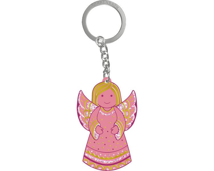 Schlüsselanhänger Dein Schutzengel (pink) - COPPEN 72179