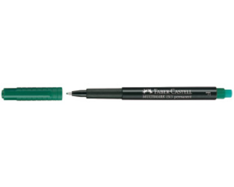 Marker Multimark permanent 0,6 mm fein grün - CASTELL 151363