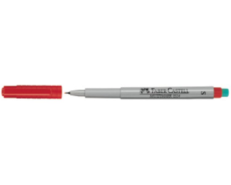 Marker Multimark non-permanent 0,4 mm superfein rot - CASTELL 152421