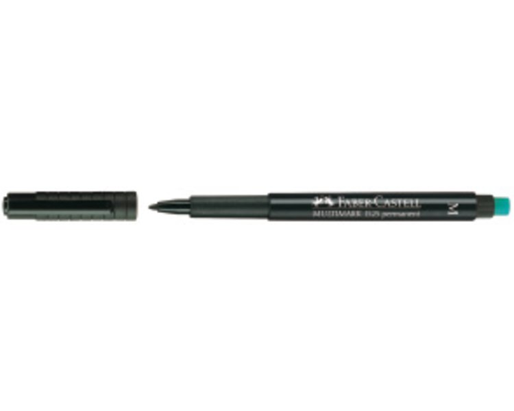 Marker Multimark permanent 1,0 mm medium schwarz - CASTELL 152599