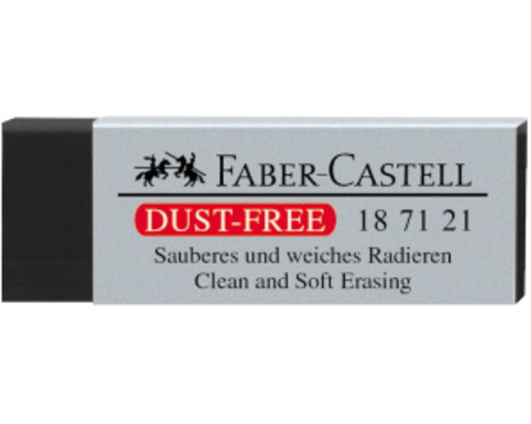 Radierer DUST-FREE schwarz - CASTELL 187121