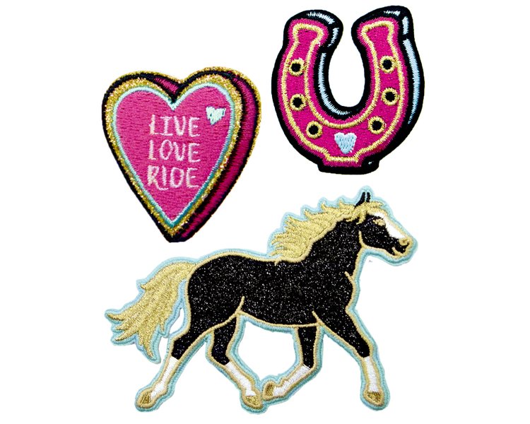 Sticker Patches I LOVE HORSES - SPIEGEL 15221