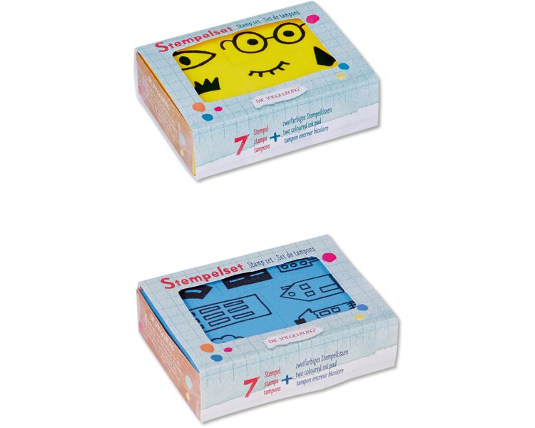 Stempel-Set "Gesicht oderStadt" Bunte Geschenke - SPIEGEL 16317