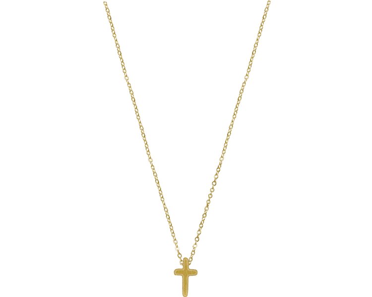 Halskette mit Kreuzanhänger (vergoldet) - COPPEN 71397