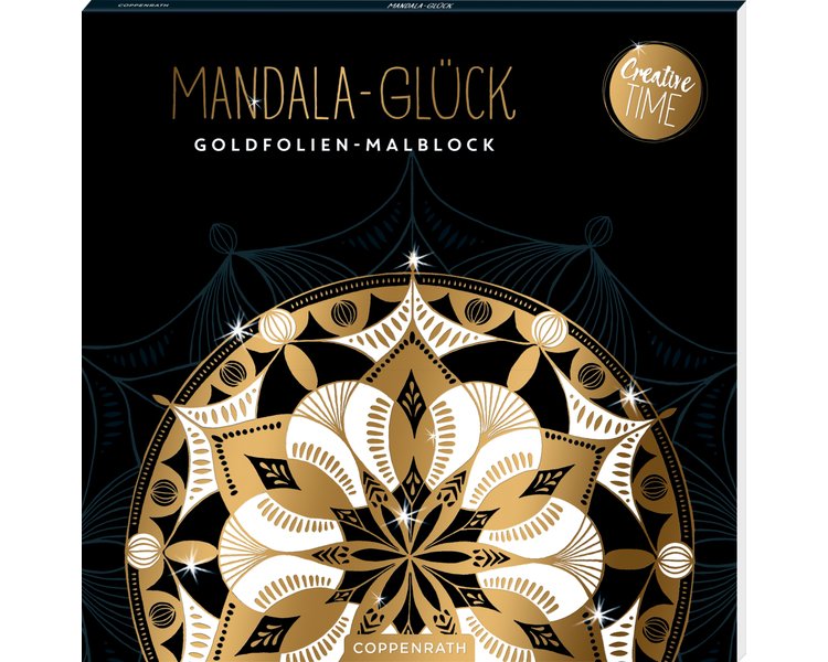Mandala-Glück Goldfolien-Malblock (Creative Time) - Mandala-Glück Goldfolien-Mal