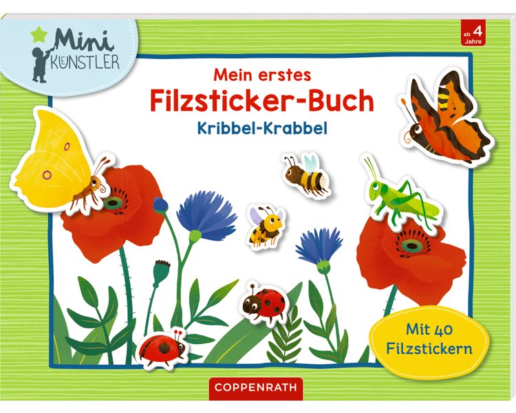 Mein erstes Filzsticker-Buch: Kribbel-Krabbel (Mini-Künstler) - COPPEN 64040
