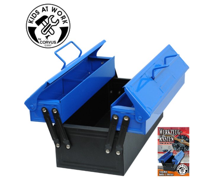 Werkzeugkasten, blau, 36 cm - CORVUS A600029