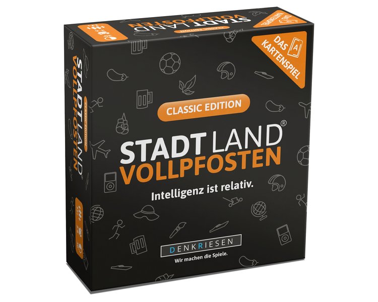 STADT LAND VOLLPFOSTEN® – Das Kartenspiel – CLASSIC EDITION "Intelligenz ist rel