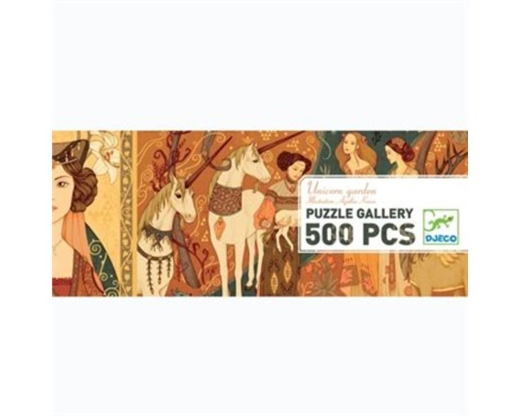 Puzzle Galerie 500 Teile: Einhorngarten - DJECO 07624