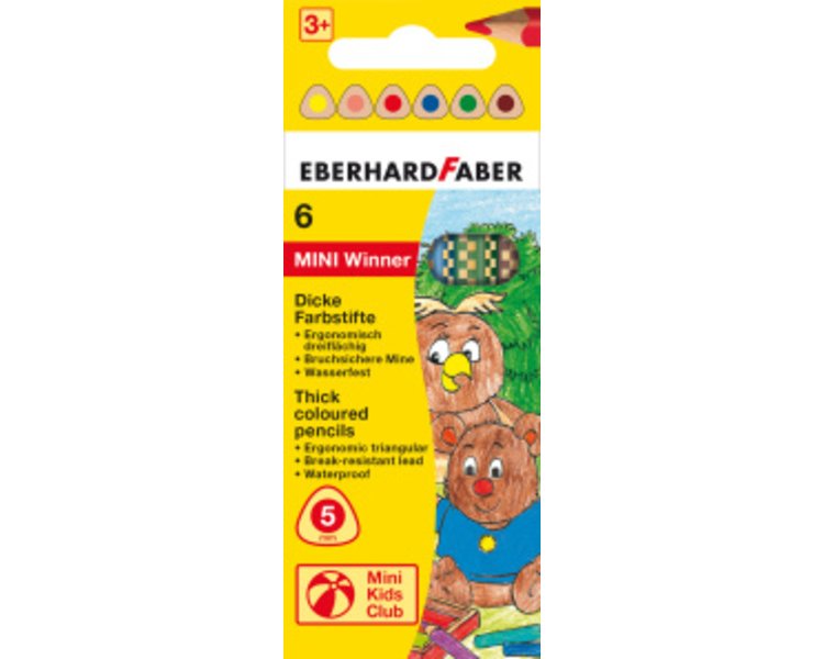 Buntstifte MINI Winner 6er Kartonetui - EBERHARD 518806