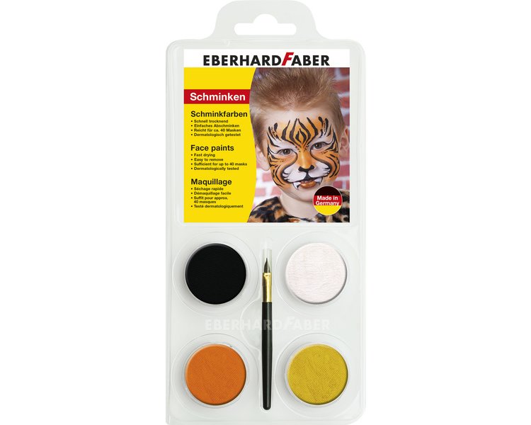 Schminkset Tiger 4er Set - EBERHARD 579013