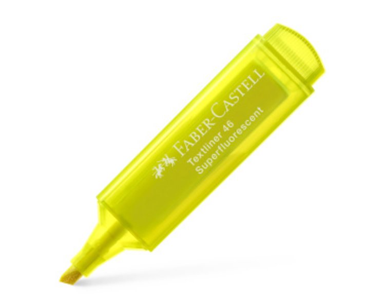 Textmarker TEXTLINER 1546 Superflour gelb - FABER 154607