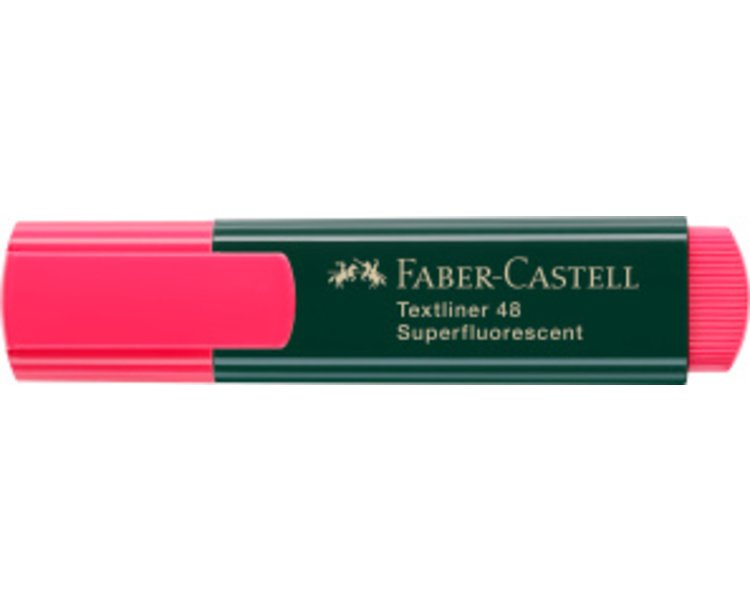 Textmarker TEXTLINER 48 Superfluorescent, rot - CASTELL 154821