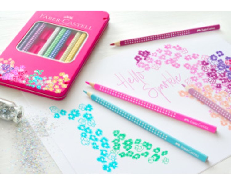 Sparkle Buntstifte Metalletui mit 12 Sparkle Buntstiften - CASTELL 201737