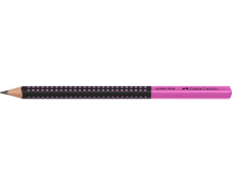 Bleistift Jumbo Grip Two Tone, schwarz/pink - CASTELL 511911