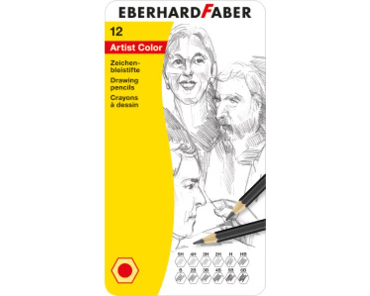 Zeichenbleistifte 12er Metalletui - EBERHARD 516913