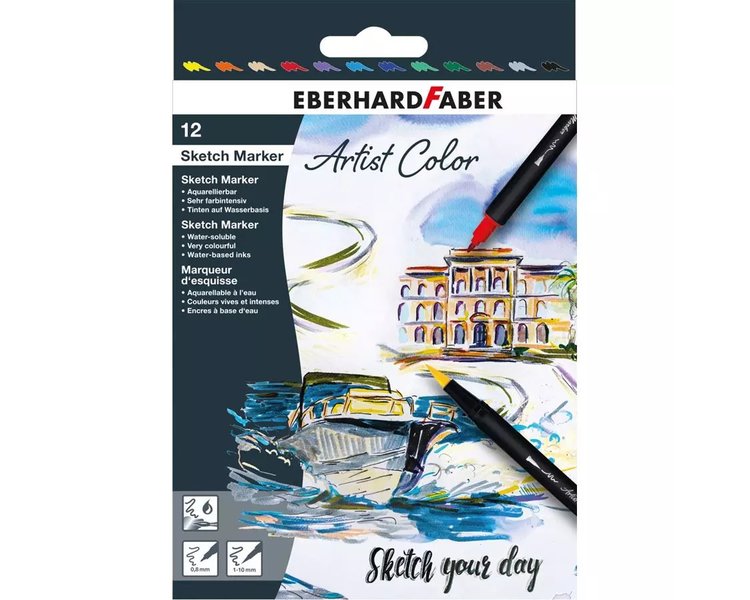 Sketch Marker Artist Color 12er Set - EBER 558212