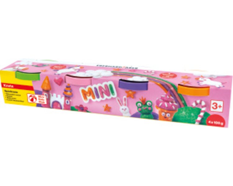 Mini Kids Spielknete Glitzer, Set mit 4 Farben - EBER 572511