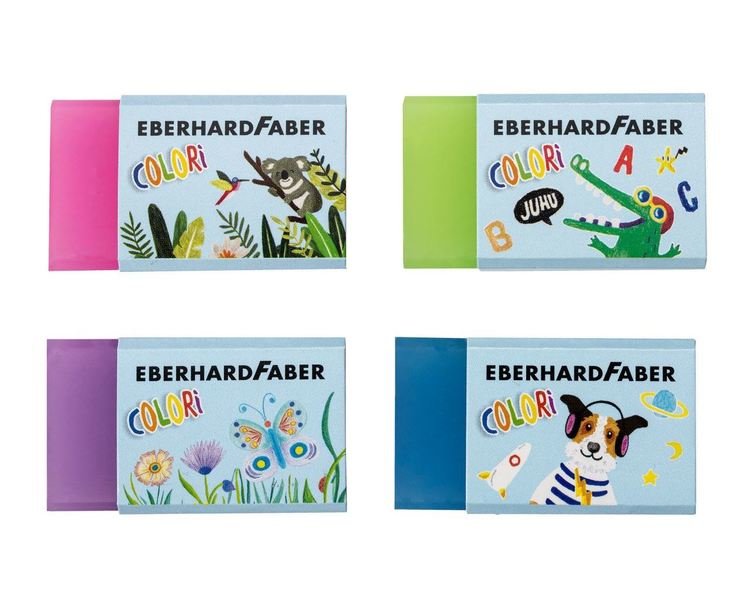 Colori Radierer mit Banderole (1 Stück) - EBER 585418 Colori Radierer mit Banderole (1 Stück) - EBER 585418