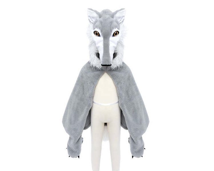 Woodland Storybook Wolf Cape, 4-6 J. - GREAT 57565