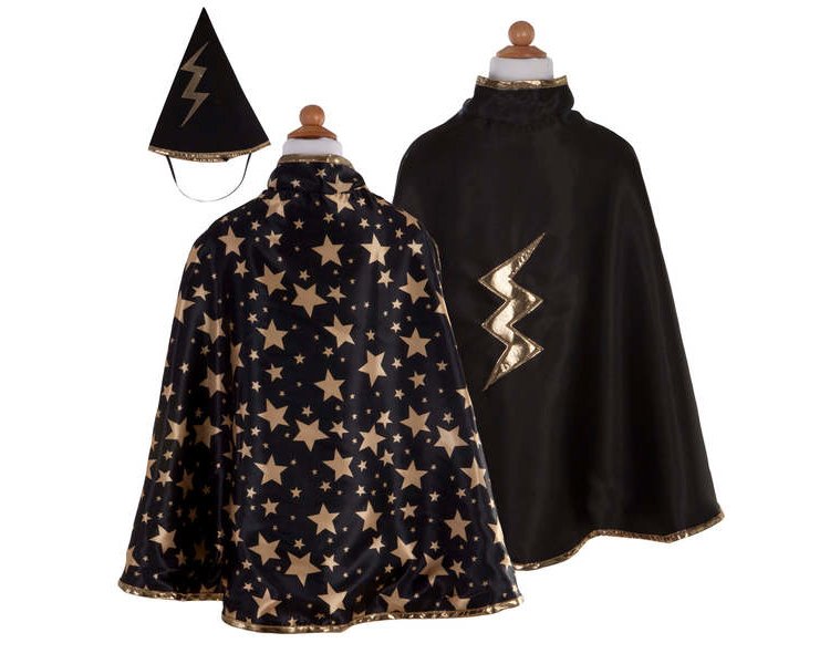 Wendbarer Zauberer-Umhang und Hut - GREAT 61193