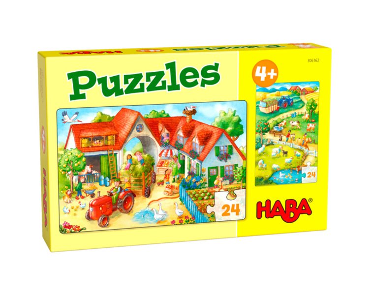 Puzzle 2 x 24 Teile: Bauernhof - HABA 306162