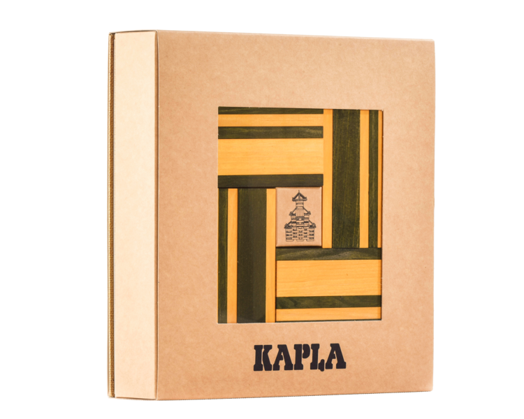 Kapla Buch und Farbenset gelb/grün - KAPLA 00503