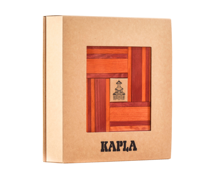 Kapla Buch und Farbenset rot/orange - KAPLA 00502