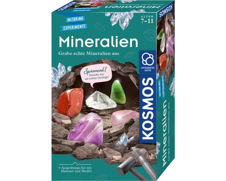 Ausgrabungs-Set Mineralien - KOSMOS 65790