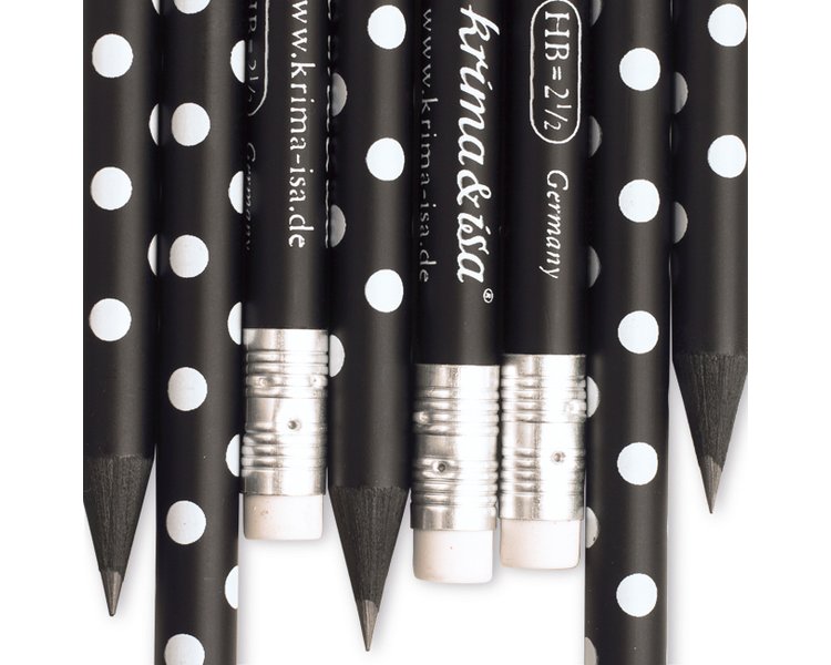 Bleistift Punkte Schwarz (1 Stück) - KRIMA 13046 Bleistift Punkte Schwarz (1 Stück) - KRIMA 13046