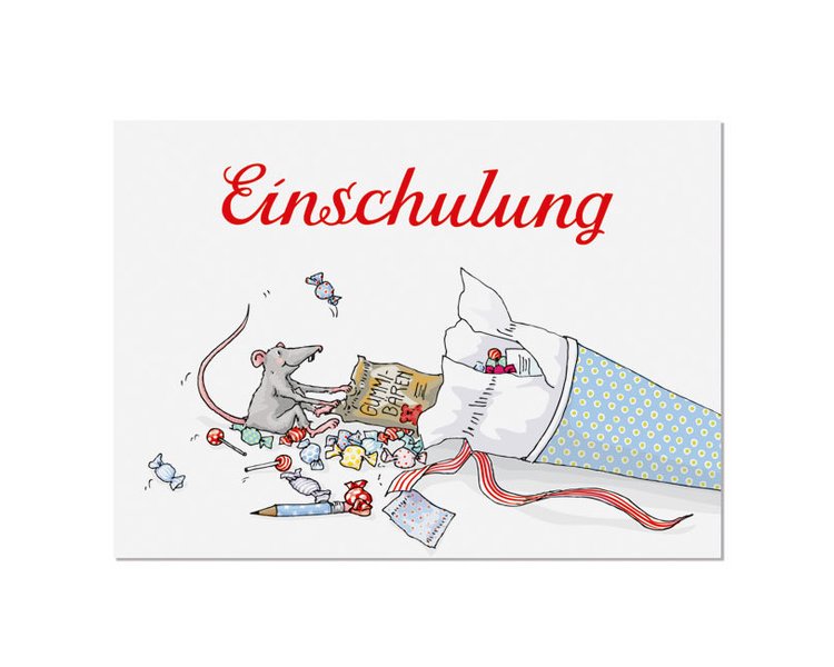 Postkarte Schultüte - KRIMA 11571