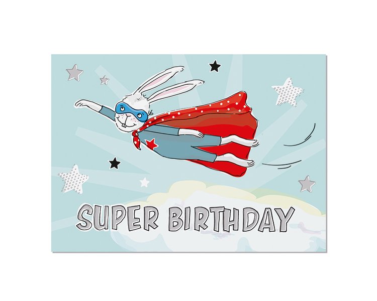 Postkarte Super Birthday - KRIMA 14101