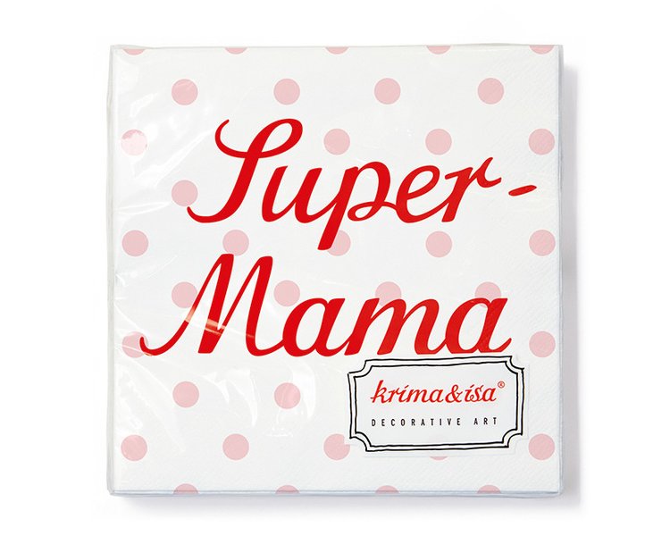 Servietten Super-Mama - KRIMA 11074