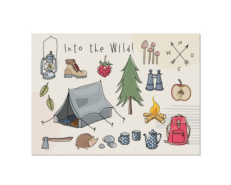 Postkarte Wild - KRIMA 14011