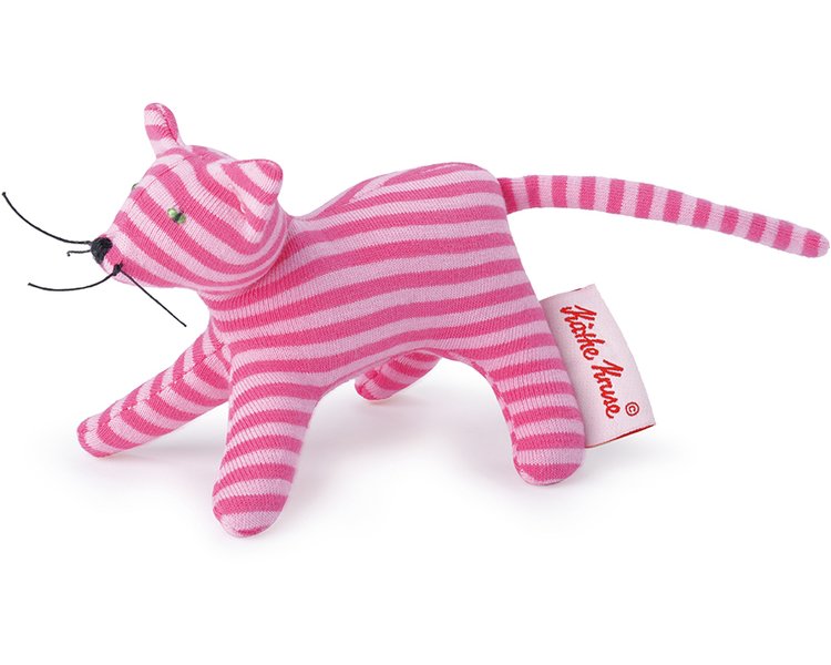 Mini Greifling Katze Ringel pink - KRUSE 178371