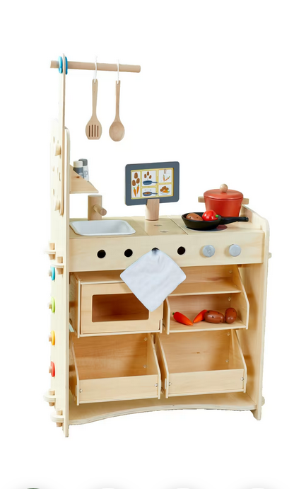 Rollenspiel Studio, 3 in 1, Spielküche, Kaufladen & Werkstatt für Kinder