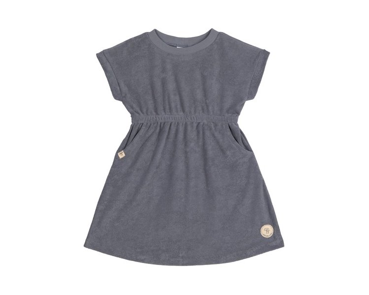 Frottee Kleid anthrazit, 86/92, 13-24 M. - LÄSSIG-1531023236-92