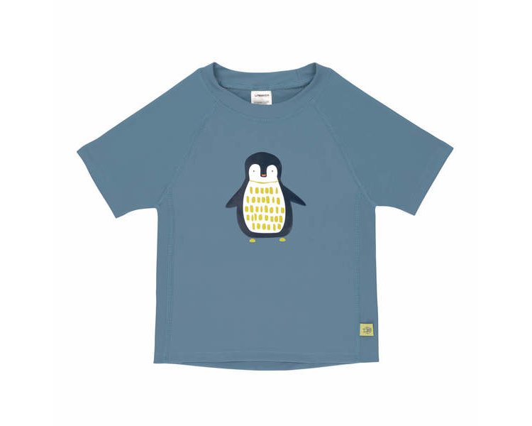 Kinder UV-Shirt Kurarm Rashguard, Penguin niagara blue, 6 Monate - LÄSSIG 143102