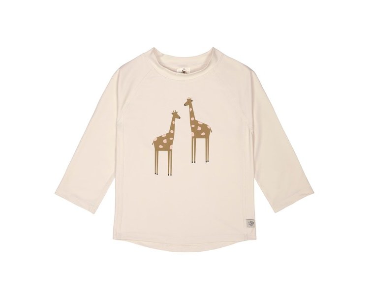 UV-Shirt Kinder Langarm Rashguard, Giraffe offwhite, 62/68, 3-6 M. - LÄSSIG-1