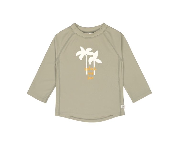 UV-Shirt Kinder Langarm Rashguard, Palmen olive, Gr. 92, 19-24 M. - LÄSSIG-14310