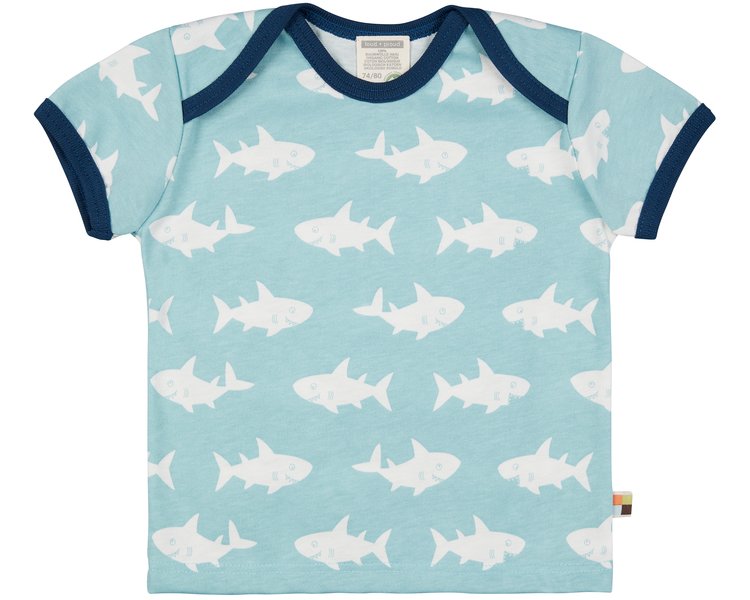 T-Shirt Druck Hai 1061 Lagoon 110/116 - LOUD 9525