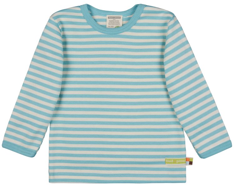 Shirt Langarm Streifen Lagoon 1063, 110/116 - LOUD 9575