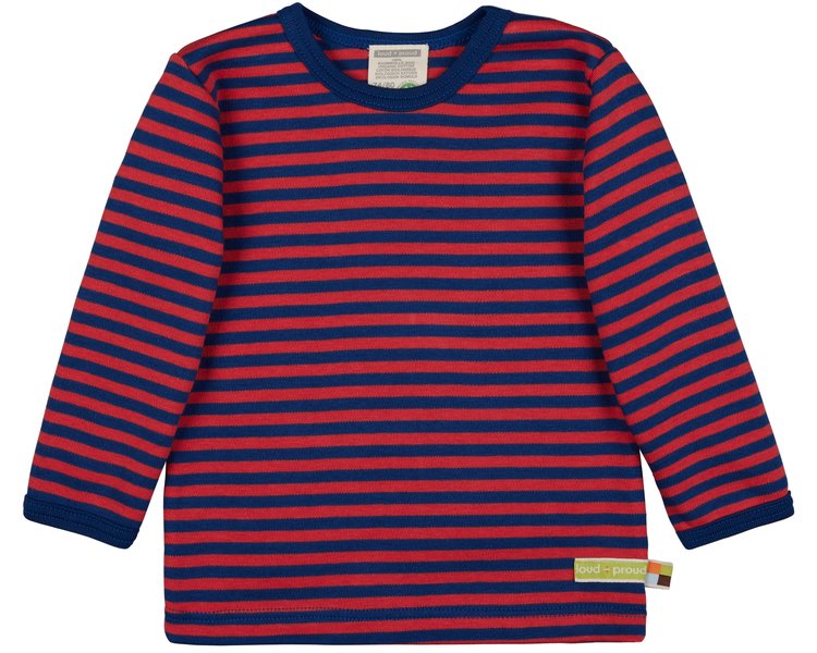 Shirt Langarm Streifen Ultramarin 1063, 62/68 - LOUD 9585