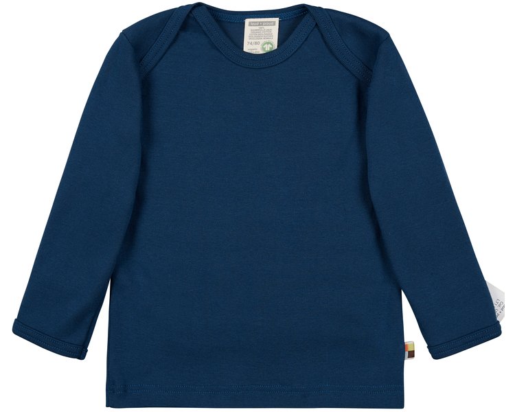 Shirt Langarm Uni Ultramarin 1065, 122/128 - LOUD 9638