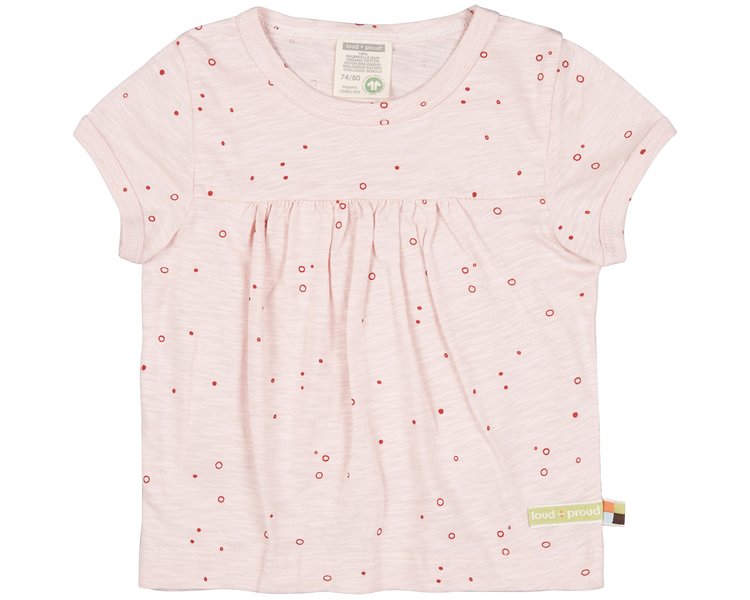 Tunika Slub Jersey mit Druck 1072 Rosé 110/116 - LOUD 9819