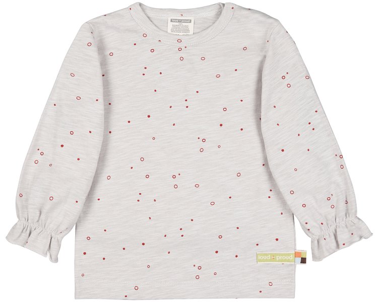 Shirt Slub Jersey mit Druck 1073 Stone 122/128 - LOUD 9856