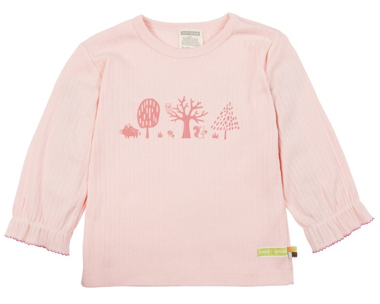 Shirt Derby Rib 1082 Rosé 62/68 - LOUD 1112