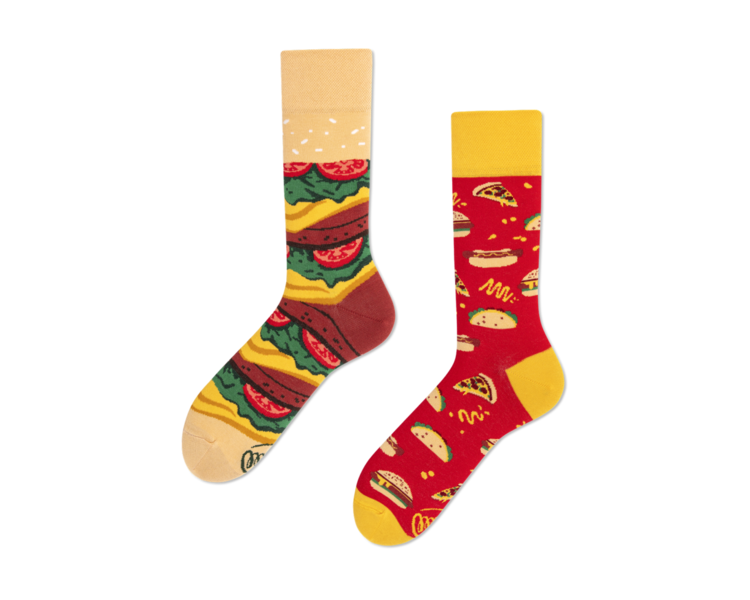 Socken Fast Food, Gr. 39-42 - MANY 26548