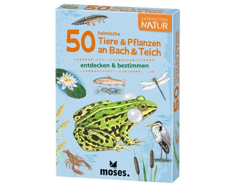 Expedition Natur: 50 heimische Tiere & Pflanzen an Bach und Teich - MOSES 009761